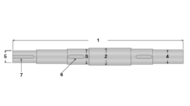conveyor pulley shaft